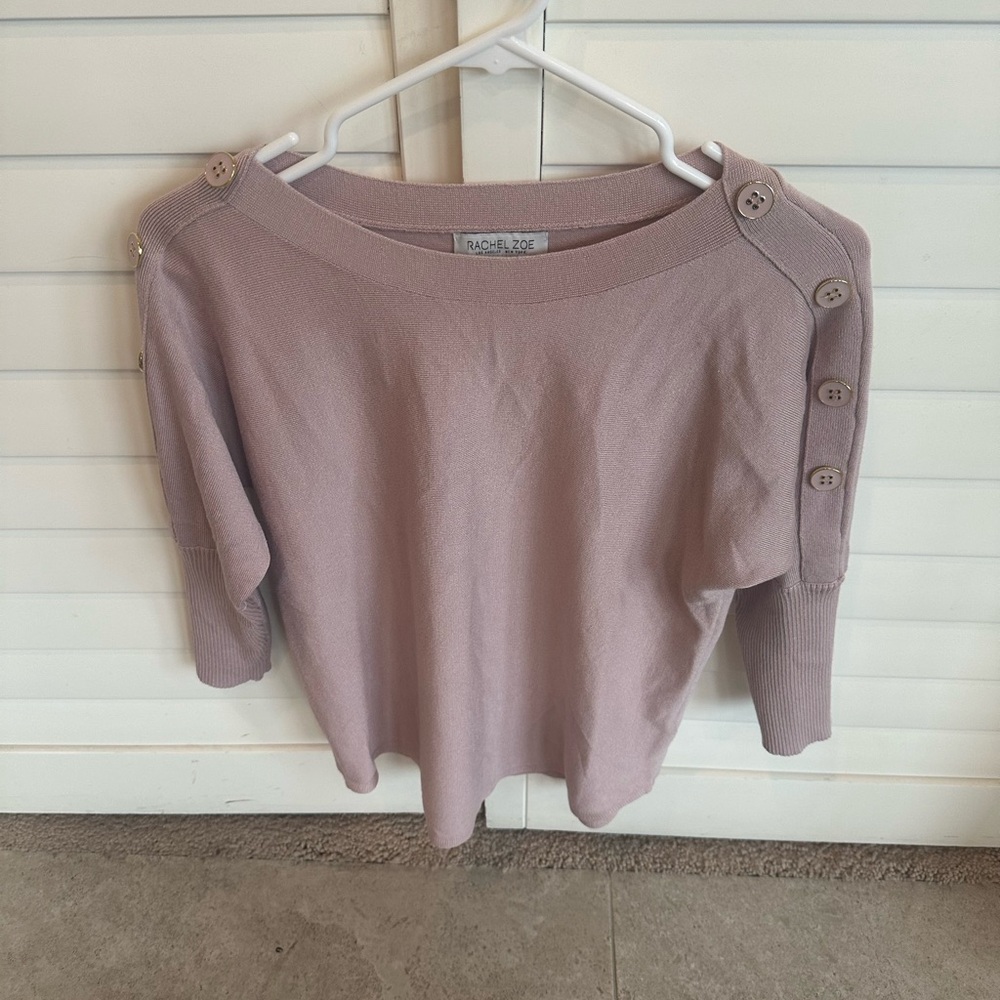 Rachel Zoe Pink Knit Sweater medium